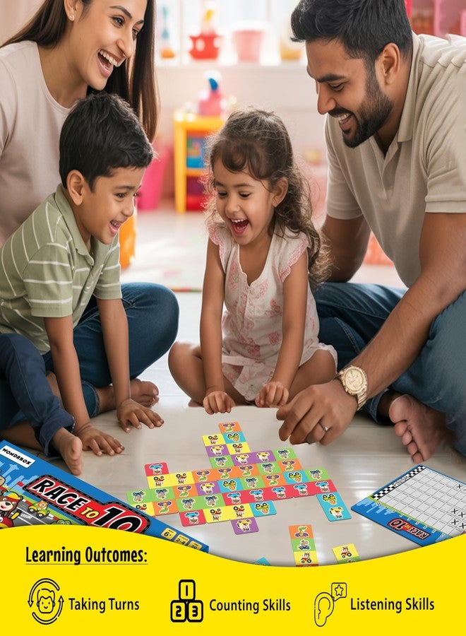 WONDRBOX Card Board Games for Kids Race to 10!, Boost Mental Maths and Strategy | Educational Toy Gifts for Ages 5 6 7 8 9 Year Boy and Girl - Image 4